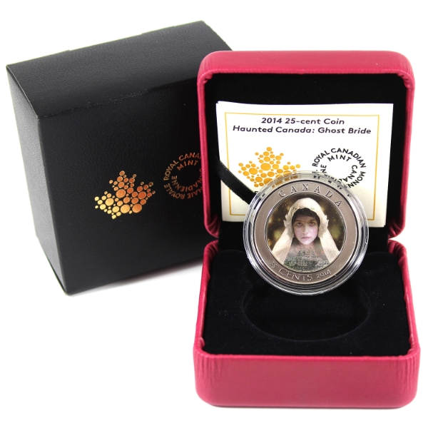 2014 25-cent Haunted Canada: Ghost Bride Lenticular Coin 