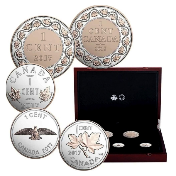 2017 Legacy of the Penny Fine Silver 5-Coin Set (Tax Exempt)