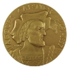 Image 1 : France 1934 400th Anniversary of Jacques Cartier Landing in Canada Medal 156g-Gold Plated Bronze