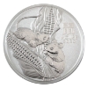Image 1 : 5oz Australia 2020 $8 Year of the Mouse .999 Fine Silver Coin (Tax Exempt)