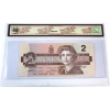 Image 2 : BC-55b-N1-iii 1986 $2 3 Digit RADAR BRG4214124 BCS GEM UNC65 Original Thiessen-Crow