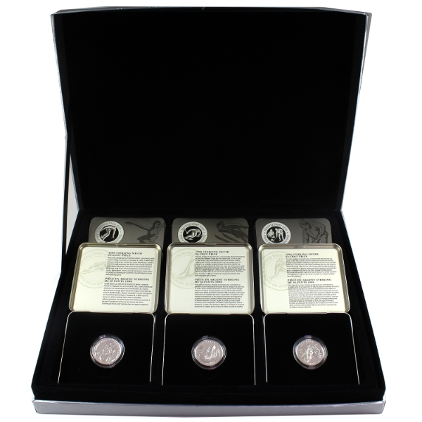 Full Set! 1998-2000 Canada 50-cent History of Canadian Sports 12-Piece Set of Sterling Silver Coins