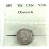 Image 1 : 10-cent 1896 Obverse 6 Prestige Certified VF30