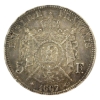France Silver 1867-A 5 Francs AU 