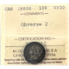 Image 1 : 10-cent 1880H Obverse 2 ICCS VF30