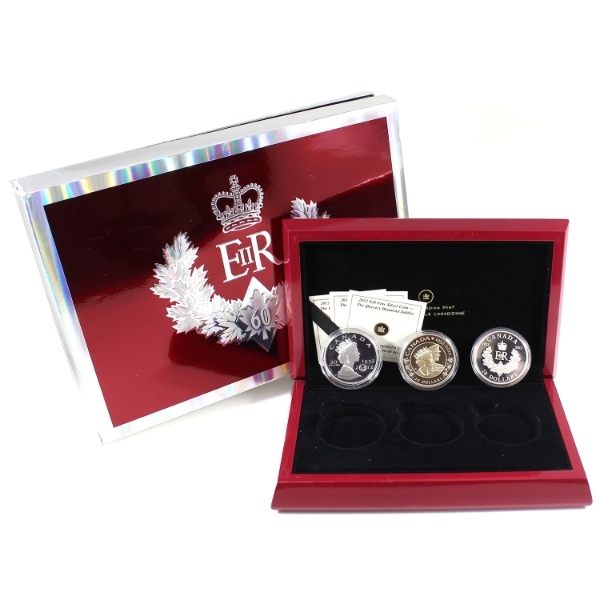 2012 $20 Queen's Diamond Jubilee Silver 3-Coin Set (Tax Exempt)