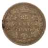 Image 2 : 25-cent 1880H Narrow 0/Wide 0; Repunched R in GRATIA CCCS VG8