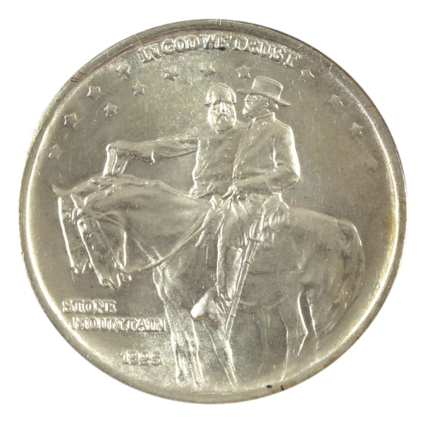 USA Silver 1925 Stone Mountain Half Dollar Choice Brilliant UNC