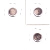 Image 2 : USA Half Dimes 1861 G-VG (Hole), 1862 F-VF (Impaired) & 1864-S AG (Impaired). 3pcs