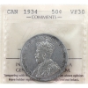 Image 1 : 50-cent 1934 ICCS VF30