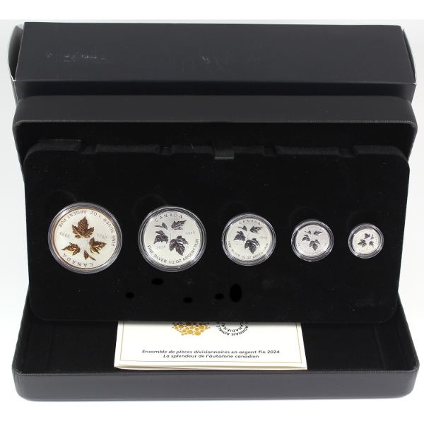 2024 Canada's Autumn Beauty .9999 Fine Silver Fractional Set (Tax Exempt)