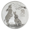 Image 1 : 2oz Australia 2023 $2 Lunar Series III Year of the Rabbit .9999 Fine Silver Coin (Tax Exempt)