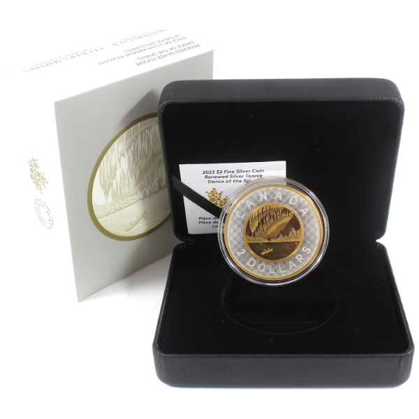 2023 $2 Renewed Silver Toonie - Dance of the Spirits 2oz .9999 Fine Silver (Tax Exempt)