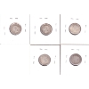 Image 2 : Group Lot of 10-cent 1870-1891 G to VG-F. 5pcs.