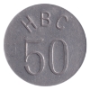 Image 9 : Hudson's Bay Company-Eastern Arctic ND (c. 1946) 5-cent to White Fox, Aluminum, Uniface. UNC. 6pcs.