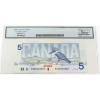 Image 2 : BC-56aS 1986 $5 SPECIMEN Legacy Choice AU58 PPQ Crow-Bouey SN:ENA0000000 0594