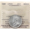Image 1 : 25-cent 1929 ICCS MS64