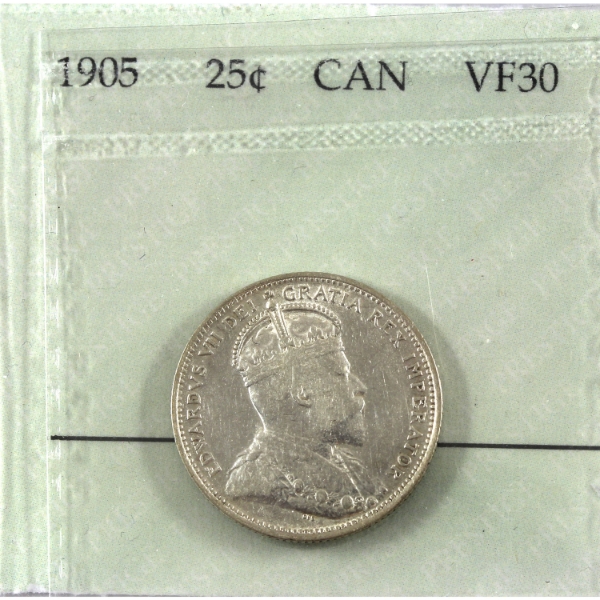 25-cent 1905 Prestige Certified VF30