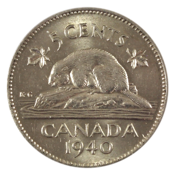 5-cent 1940 BU