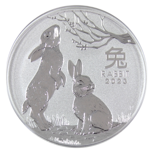 2oz Australia 2023 $2 Rabbit .9999 Fine Silver Coin. (Tax Exempt)