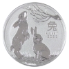 Image 1 : 2oz Australia 2023 $2 Rabbit .9999 Fine Silver Coin. (Tax Exempt)