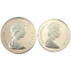 Image 2 : Fiji Silver 1978 $10 Parrot & $20 Golden Cowrie. 2pcs. 