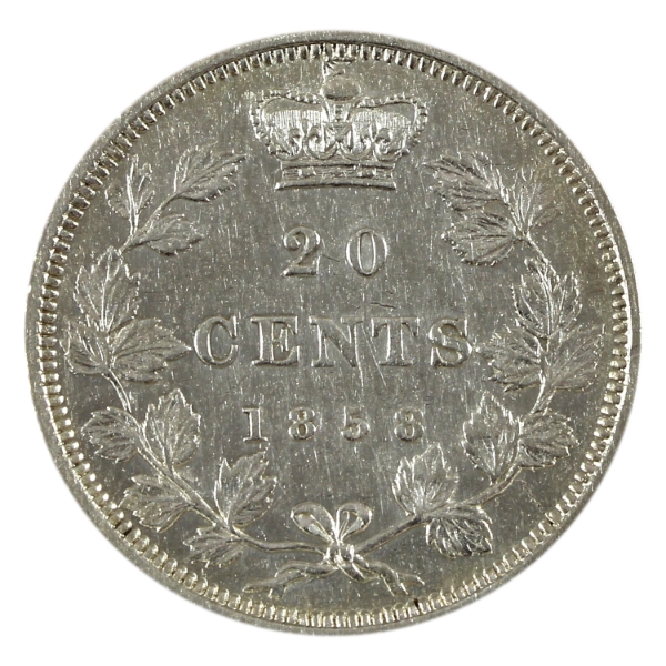 20-cent 1858 Coinage EF-AU