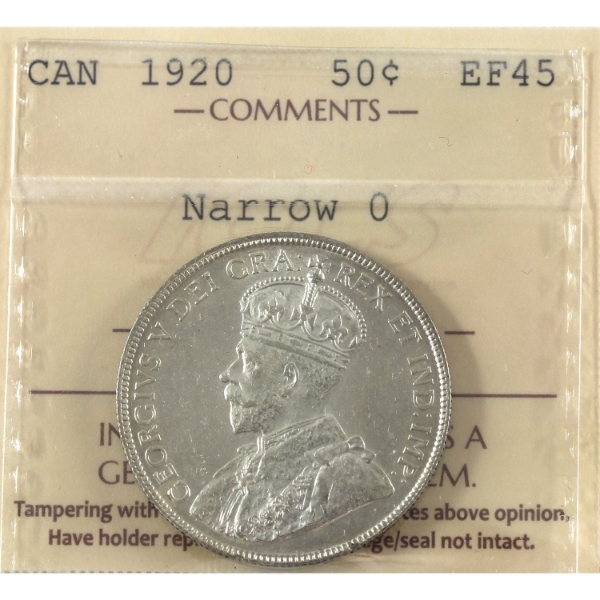 50-cent 1920 Narrow 0 ICCS EF45