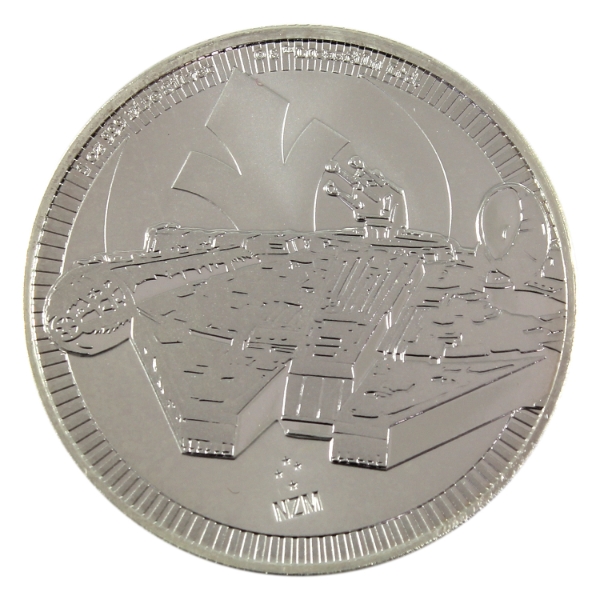 1oz Niue 2021 $2 Millennium Falcon .999 Fine Silver Round (Tax Exempt)