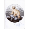 Image 2 : 2014 $20 Iconic Polar Bear 1oz .9999 Fine Silver Coin w/ *Signed Greeting Card!* (Tax Exempt)