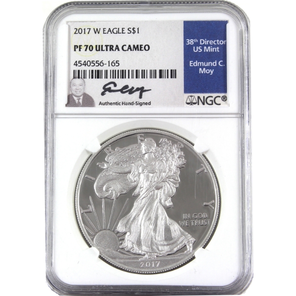 USA Silver 2017W $1 Silver Eagle 1oz .999 Fine Silver Coin NGC PF70 Ultra Cameo (Tax Exempt)