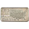 Image 1 : 1oz Hamilton Mint c.1974 America the Beautiful-The Great Divide .999 Silver Art Bar (Tax Exempt)