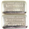 Image 1 : 2x 3oz Engelhard c.1970s *Consecutive* 5th Series "MFR" Designation .999+ Silver Bars. 2pcs.