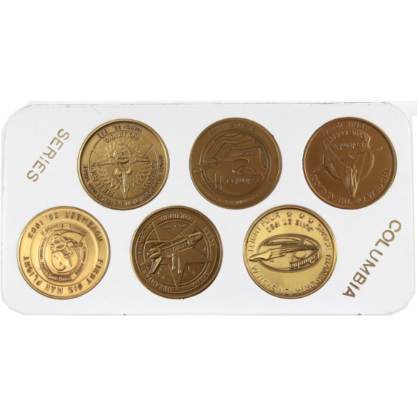 1981-83 Columbia Series Kennedy Space Center STS-9 Bronze 6 Medal Set