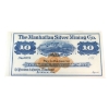 Image 4 : Manhattan Silver Mining Co 1870's Austin, NV Legacy CUNC64 to GEM UNC66 Remainder Banknotes. 4pcs. 