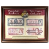 Image 1 : Canadian Banknote Two Dollar Set in Wooden Frame