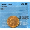 Image 1 : 1911C Gold Sovereign CCCS AU55