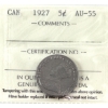 Image 1 : 5-cent 1927 ICCS AU55