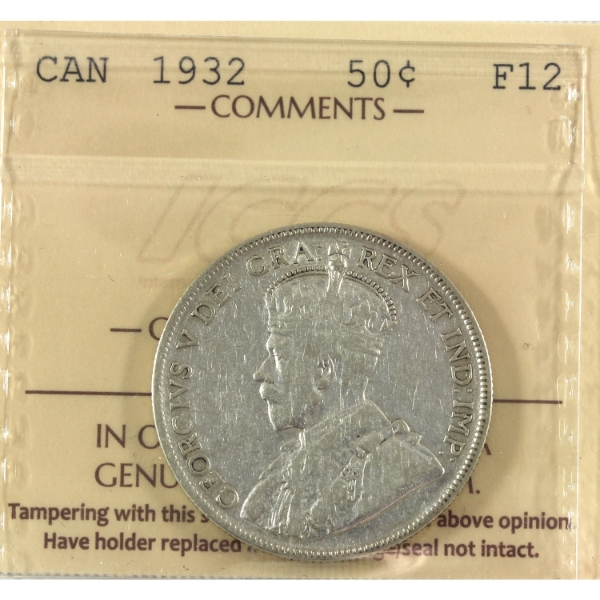 50-cent 1932 ICCS F12