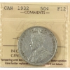 Image 1 : 50-cent 1932 ICCS F12