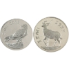 Image 1 : Ethiopia 1978 10 Birr & 25 Birr Sterling Silver Proof Wildlife Conservation Series Coins. 2pcs