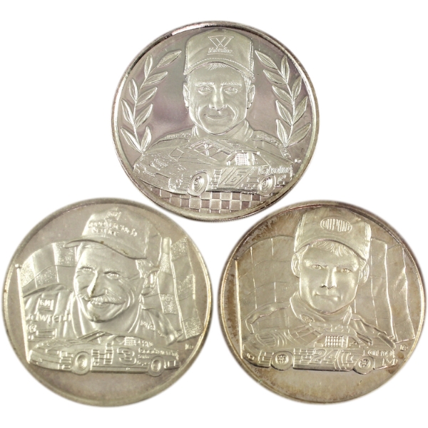 3x 1oz NASCAR 50th Anniversary .999 Fine Silver Rounds. 3pcs (Tax Exempt)