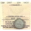 Image 1 : 10-cent 1887 ICCS VF20