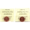 Image 2 : 1-cent 2005 & 2005P ICCS MS67 Red. 2pcs.
