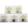 Image 2 : 10-cent 1964, 1965, 1966, 1968 Nickel & 1969 SD ICCS PL66 Heavy Cameo. 5pcs