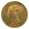 Image 1 : Great Britain Gold 1853 1/2 Sovereign EF-AU (scratched)