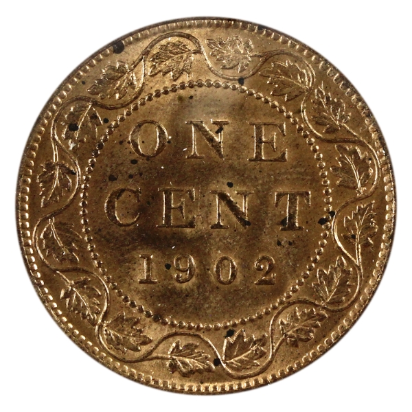 1-cent 1902 Large MS64 (Spots)