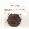 Image 2 : 1-cent 1859 Narrow 9 ICCS MS64 Red. Deep Cherry Red with Glowing Rose-Gold Lustre