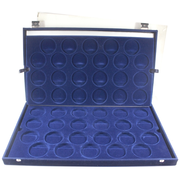 EMPTY Deluxe Blue Velvet Case for 46x Canada SML in Oversized Capsules
