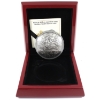 Image 1 : 2018 $50 Maple Leaves in Motion 5oz Antiqued Curved .9999 Fine Silver Coin. (Tax Exempt)